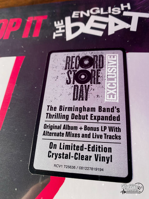 The English Beat - I Just Can't Stop It (RSDBF 23 Clear Vinyl)