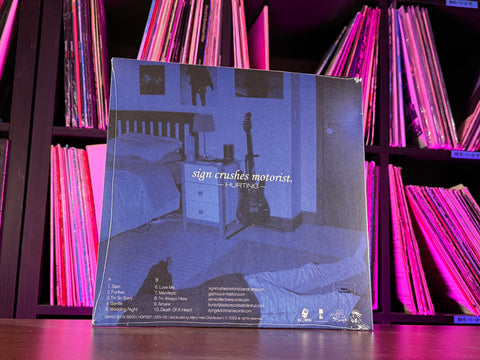 Sign Crushes Motorist - Hurting (Clear w/Blue Splatter Vinyl)