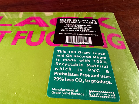 Big Black - Songs About Fucking