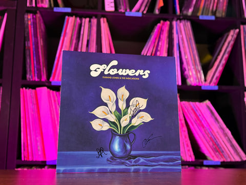 Durand Jones & the Indications - Flowers (SIGNED Blue Iceberg Splash Vinyl)