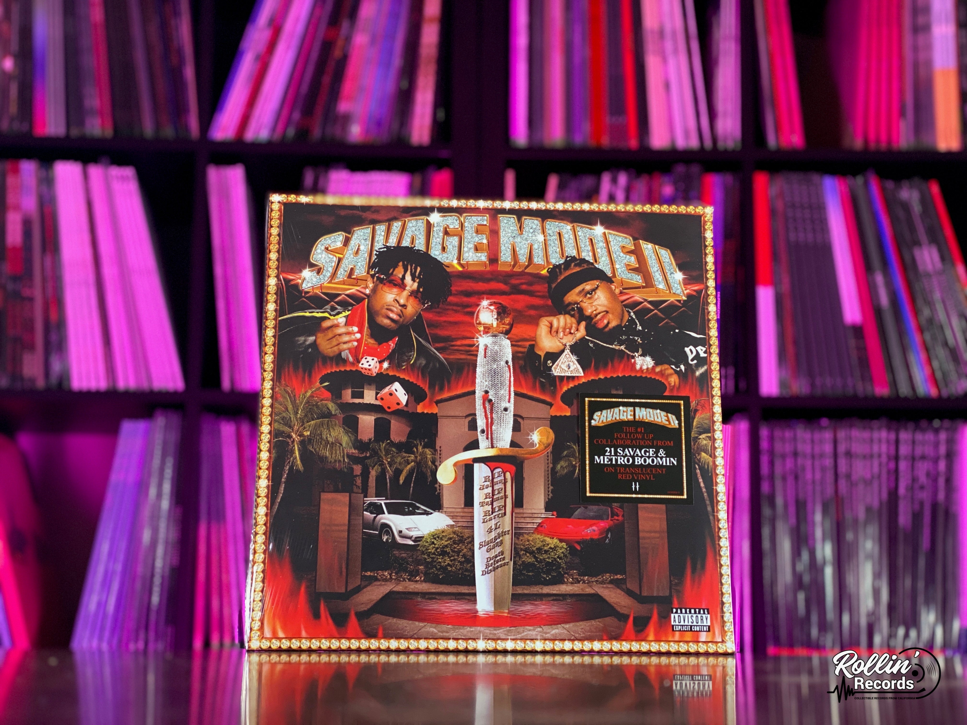 21 Savage & Metro Boomin - Savage Mode II (Translucent Red Vinyl) – Rollin'  Records