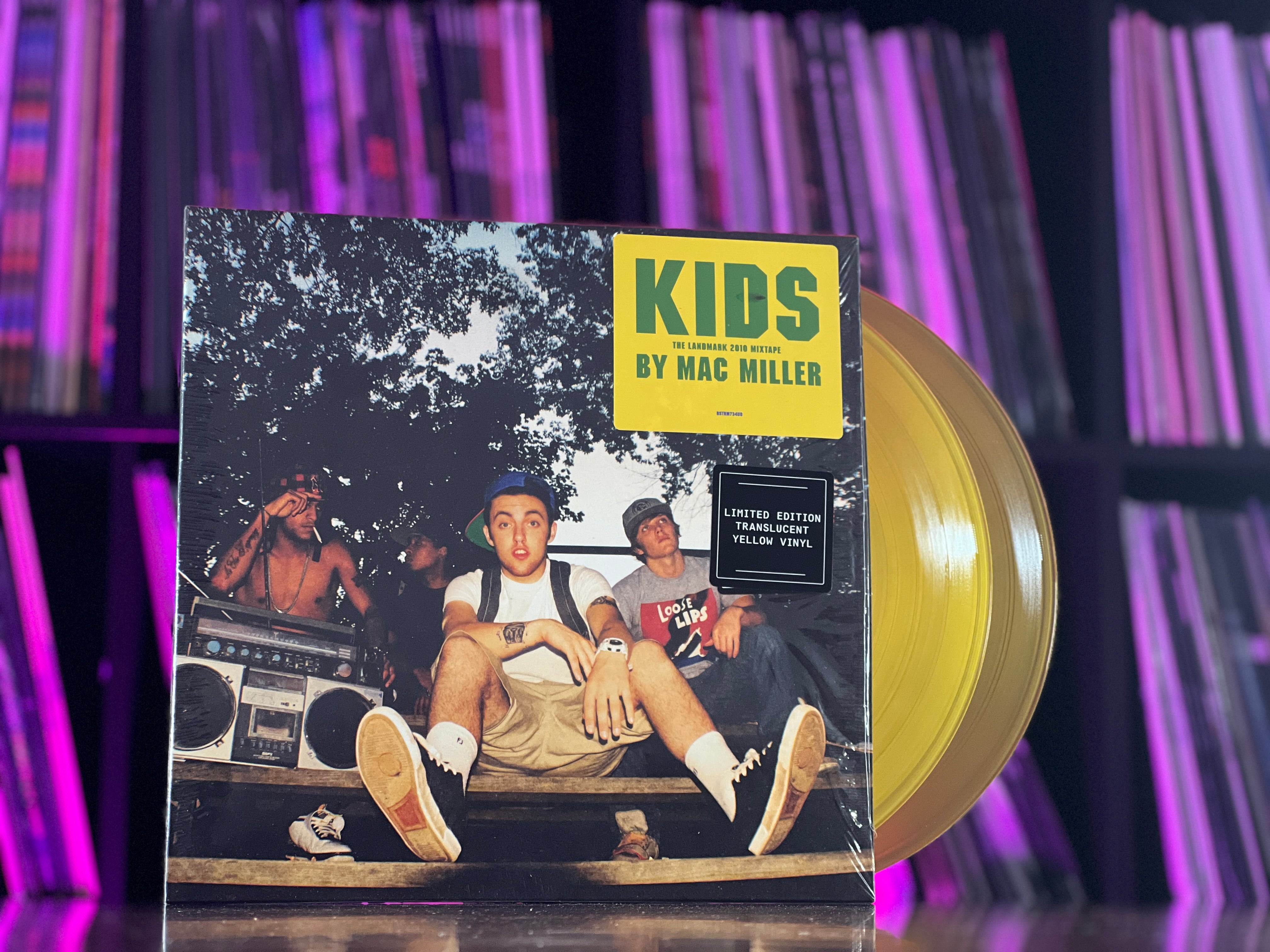 Mac Miller shops KIDS record vinyl