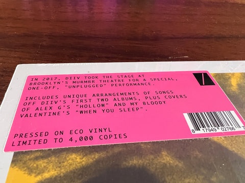 DIIV - Live at Murmrr Theatre (RSD 2023 Vinyl)