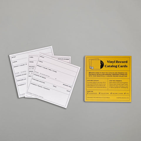 Vinyl Record Catalog Card Notepads (Koeppel Design)