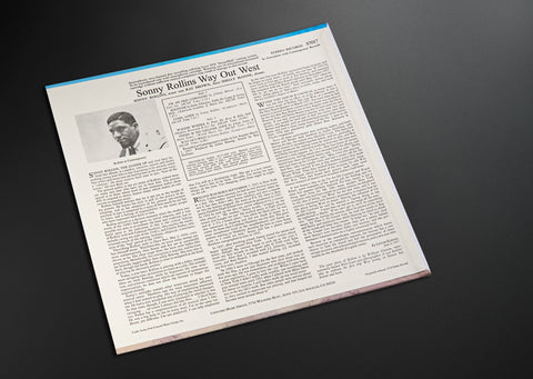 Sonny Rollins - Way Out West (Stereo) ERC053S