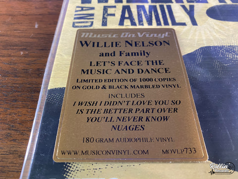 Willie Nelson - Let's Face The Music & Dance [Limited 180-Gram Black & Gold Marble Colored Vinyl]
