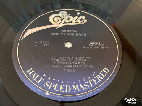 Boston – Don't Look Back CBS Mastersound Promo HE 45050