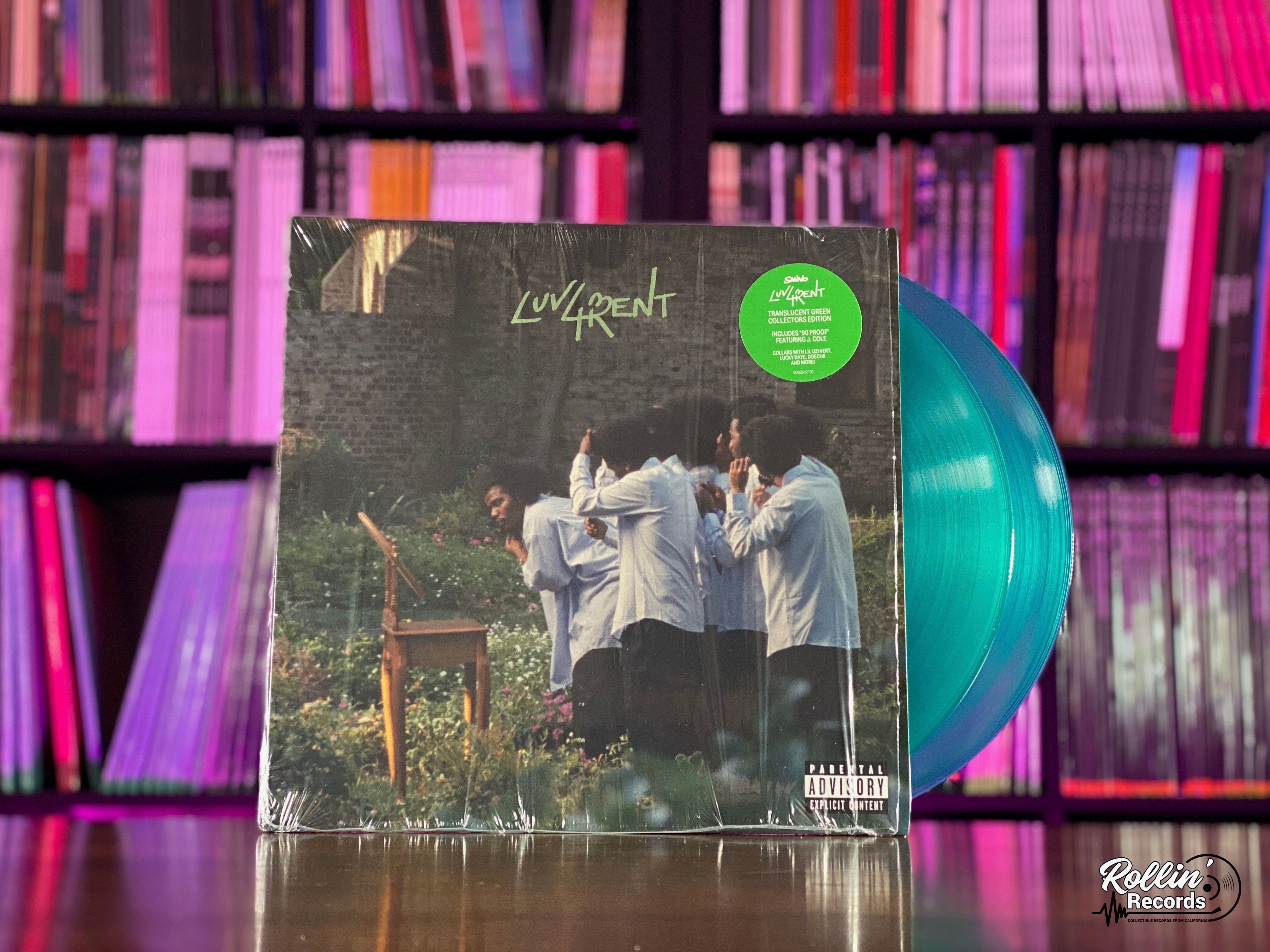 smino - luv 4 rent (collectors edition green translucent) vinyl unboxi