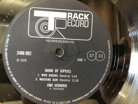 Jimi Hendrix - Band Of Gypsys UK Stereo 2nd Press Track Records