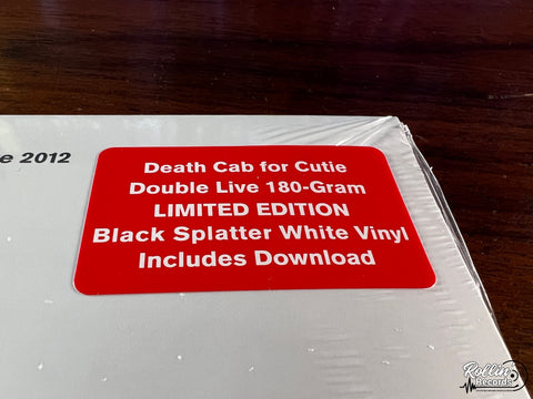 Death Cab for Cutie - Live 2012 (White and Black Vinyl)