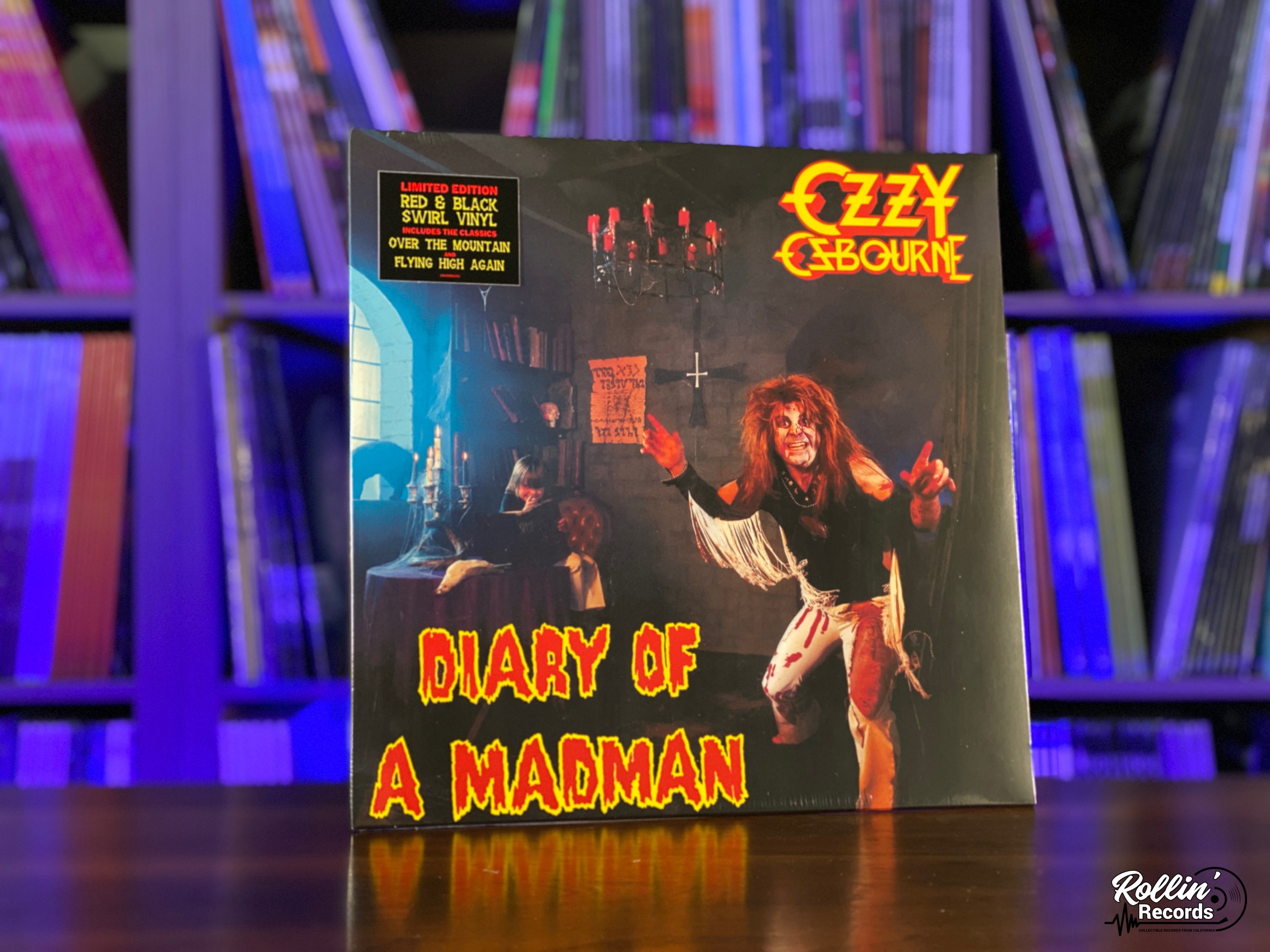 Ozzy Osbourne Diary Of A Madman Red Black Swirl Vinyl Rollin ozzy-osbourne-diary-of-a-madman-red-black-swirl-vinyl-rollin