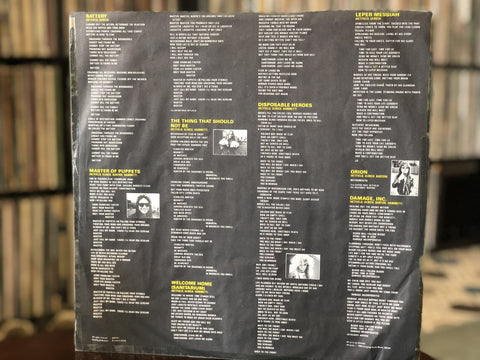 Metallica - Master Of Puppets Original Pressing