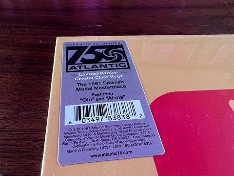 John Coltrane - Ole Coltrane (Clear Vinyl)(Rhino: Start Your Ear off Right 2023)