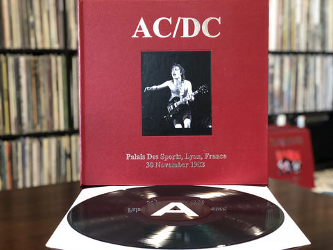 AC/DC- Palais Des Sports, Lyon, France 1982 TBP 2XLP Red Leather
