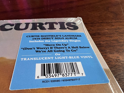 Curtis Mayfield - Curtis (Blue Vinyl)(Rhino: Start Your Ear Off Right 2023)
