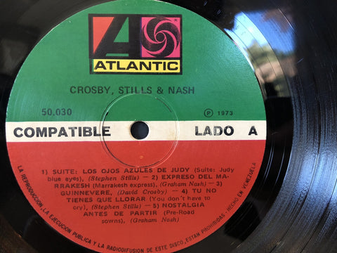 Crosby, Stills & Nash - S/T Venezuela Pressing
