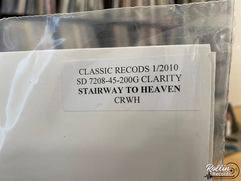 Led Zeppelin - Stairway To Heaven Classic Records 200 Gram Test Pressing