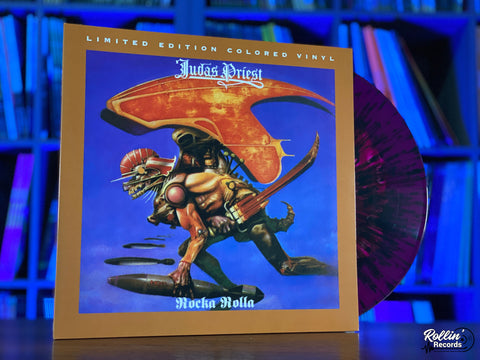 Judas Priest -  Rocka Rolla (Translucent Grape w/ Opaque White& Black Splatter)