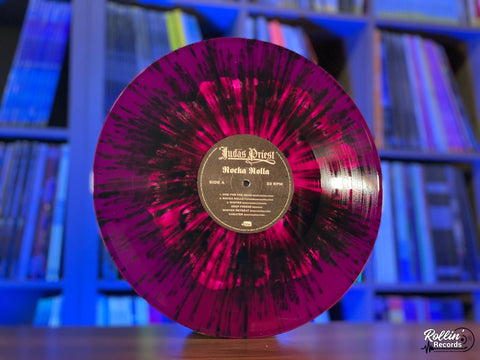 Judas Priest - Rocka Rolla (Translucent Grape w/ Opaque White& Black Splatter)
