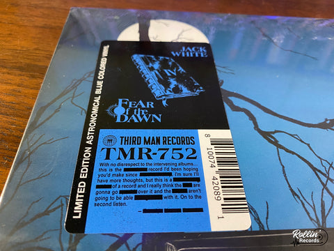 Jack White - Fear Of The Dawn (Indie Exclusive Astronomical Blue Vinyl)