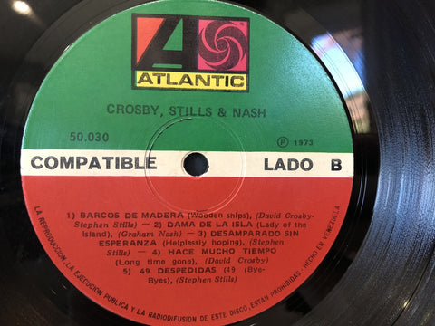 Crosby, Stills & Nash - S/T Venezuela Pressing