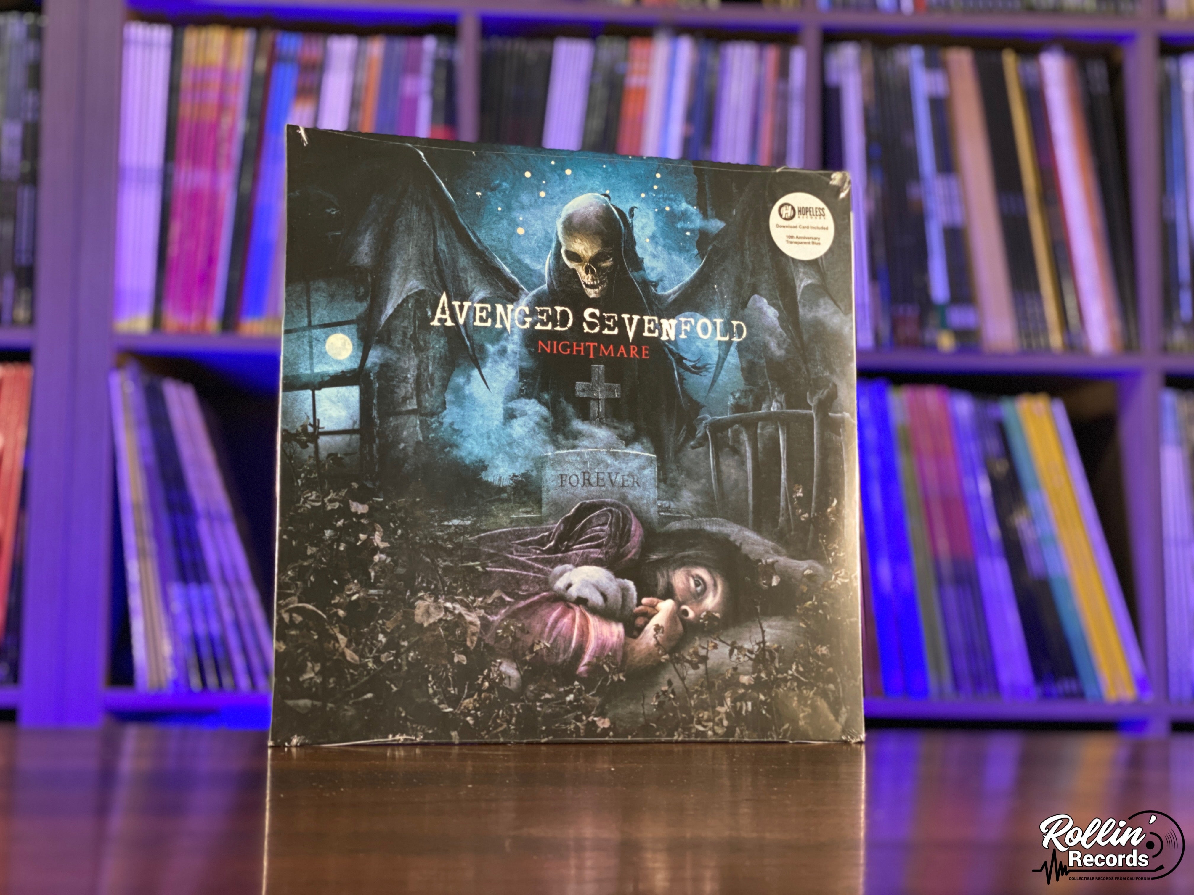 Avenged Sevenfold Nightmare (Transparent Blue) Vinyl Record