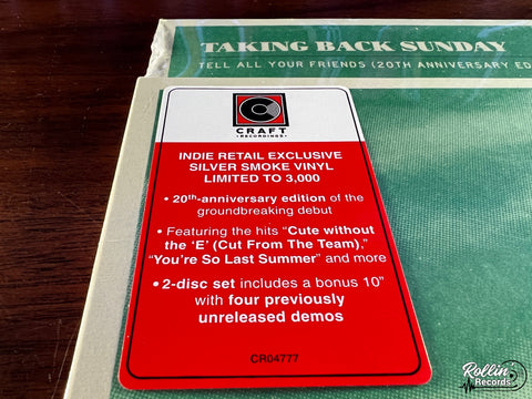 Taking Back Sunday - Tell All Your Friends (20th Anniversary Edition)(Indie Exclusive Silver Smoke Vinyl)