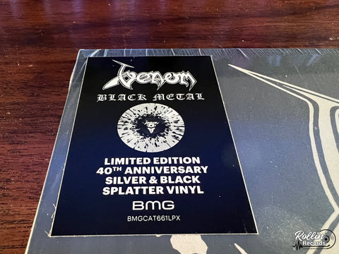 Venom - Black Metal (40th Anniversary Silver/Black Splatter)
