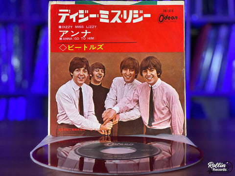 The Beatles - Dizzy Miss Lizzy / Anna (Go To Him) OR1418 Japan Red 7"