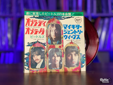 The Beatles - Ob-La-Di, Ob-La-Da / While My Guitar Gently Weeps AR2207 Japan Red 7"