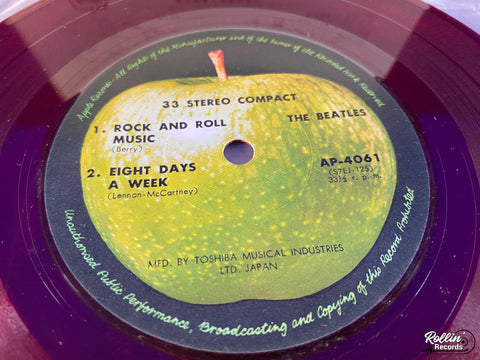 The Beatles - Rock And Roll Music / Eight Days Week AP4061 Japan Red 7"