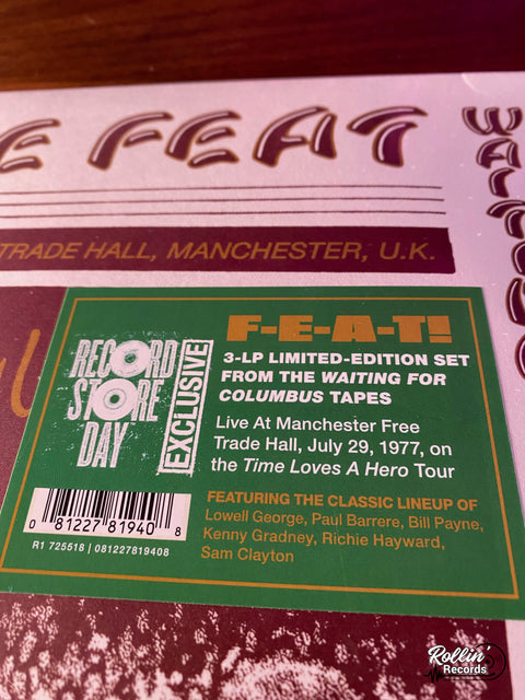 Little Feat - Live At Manchester Free Trade Hall, 7/29/1977 (RSDBF 23 Vinyl)