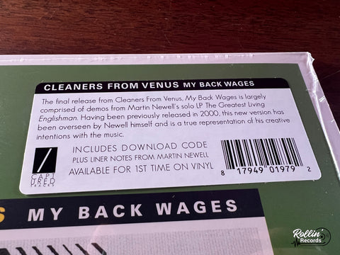 Cleaners From Venus - My Back Wages