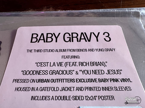 Yung Gravy & bbno$ - Baby Gravy 3 (Baby Pink Vinyl)