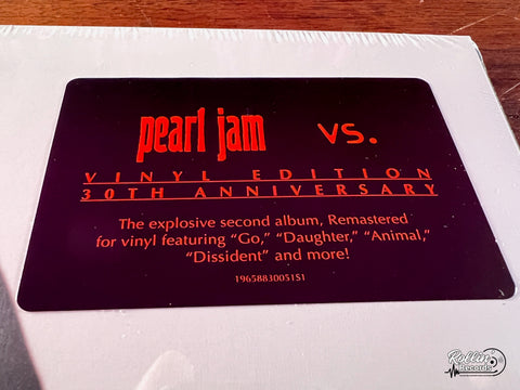 Pearl Jam - Vs. (30th Anniversary Edition) – Rollin' Records