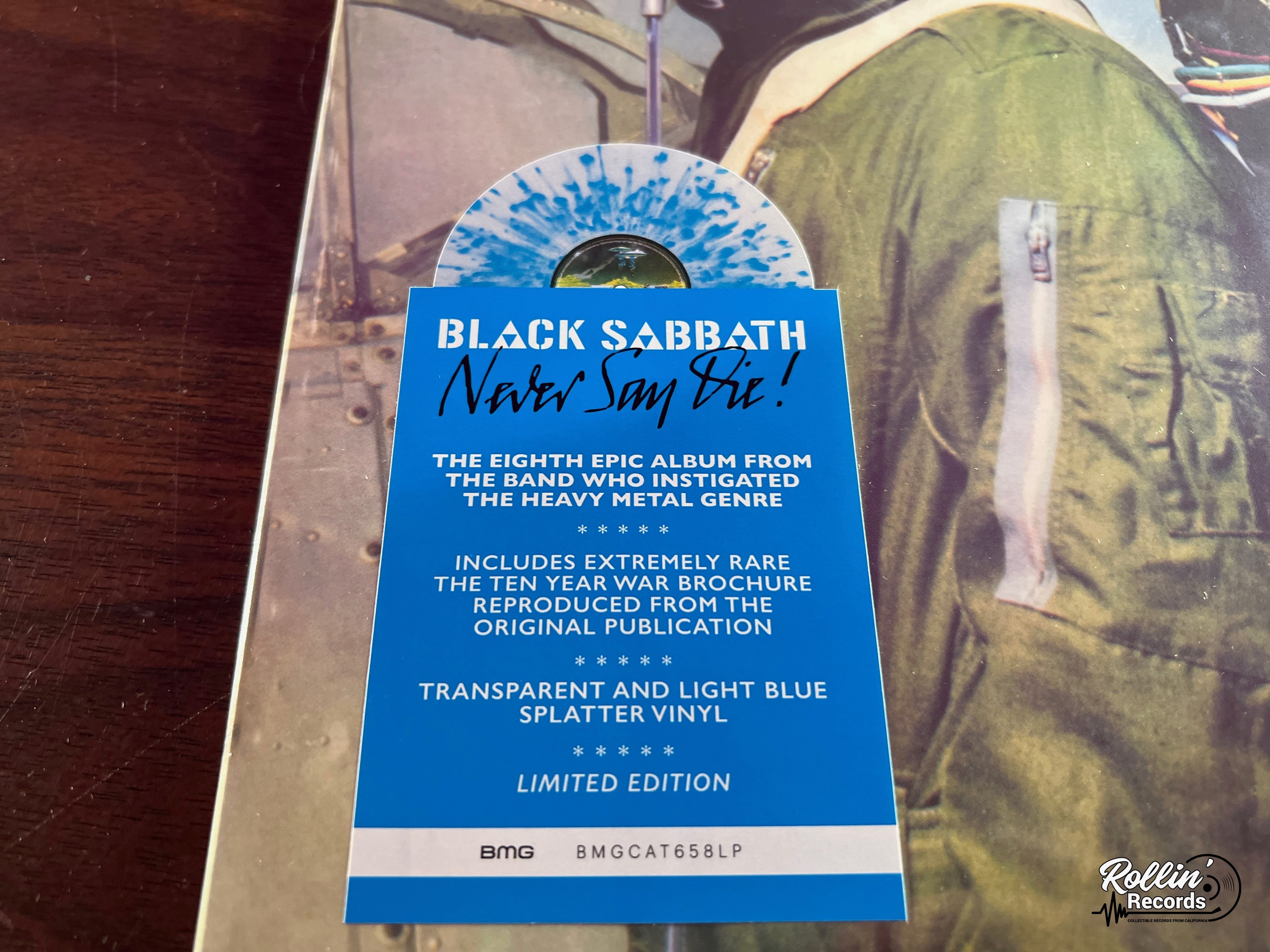 Black Sabbath - Never Say Die! (RSD 2023 Blue Splatter Vinyl