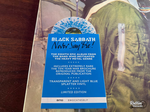 Black Sabbath - Never Say Die! (RSD 2023 Blue Splatter Vinyl)