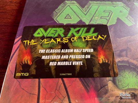 Overkill - The Years Of Decay (Red Marble Vinyl)