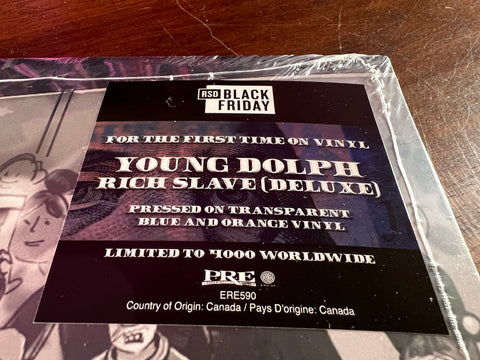 Young Dolph - Rich Slave (Deluxe)(Transparent Blue & Orange Vinyl)