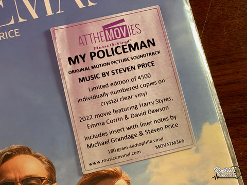 My Policeman (Amazon Original Motion Picture Soundtrack)(Music On Vinyl Clear Vinyl)