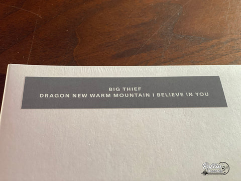 Big Thief - Dragon New Warm Mountain I Believe In You