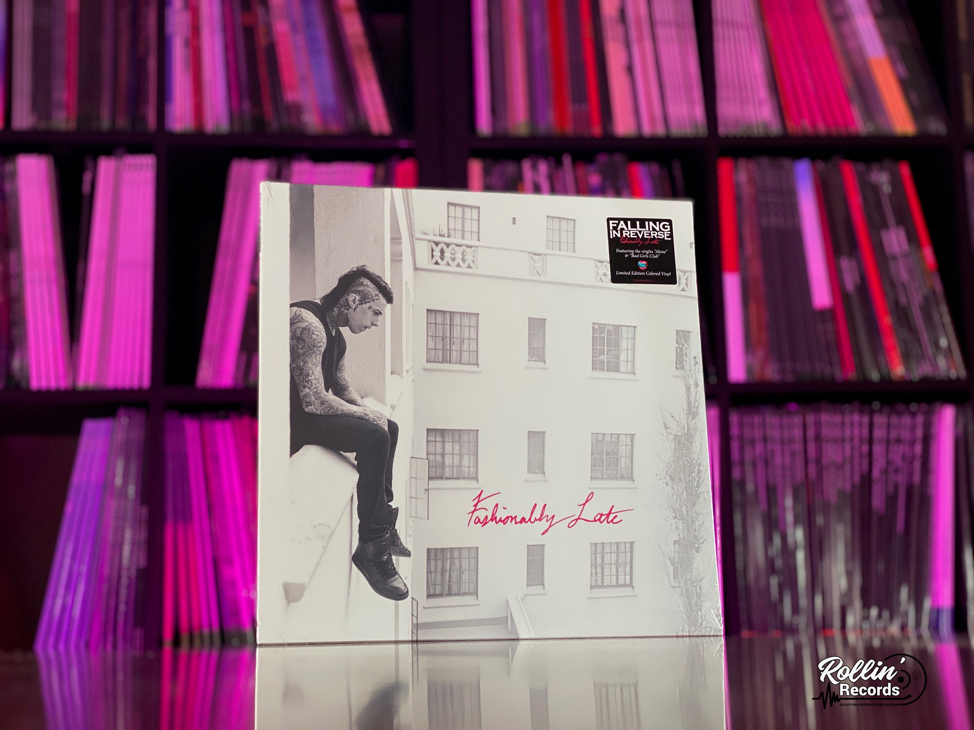 Falling In Reverse Vinyl Falling In Reverse - Fashionably Late (Clear Pink Vinyl) – Rollin' Records