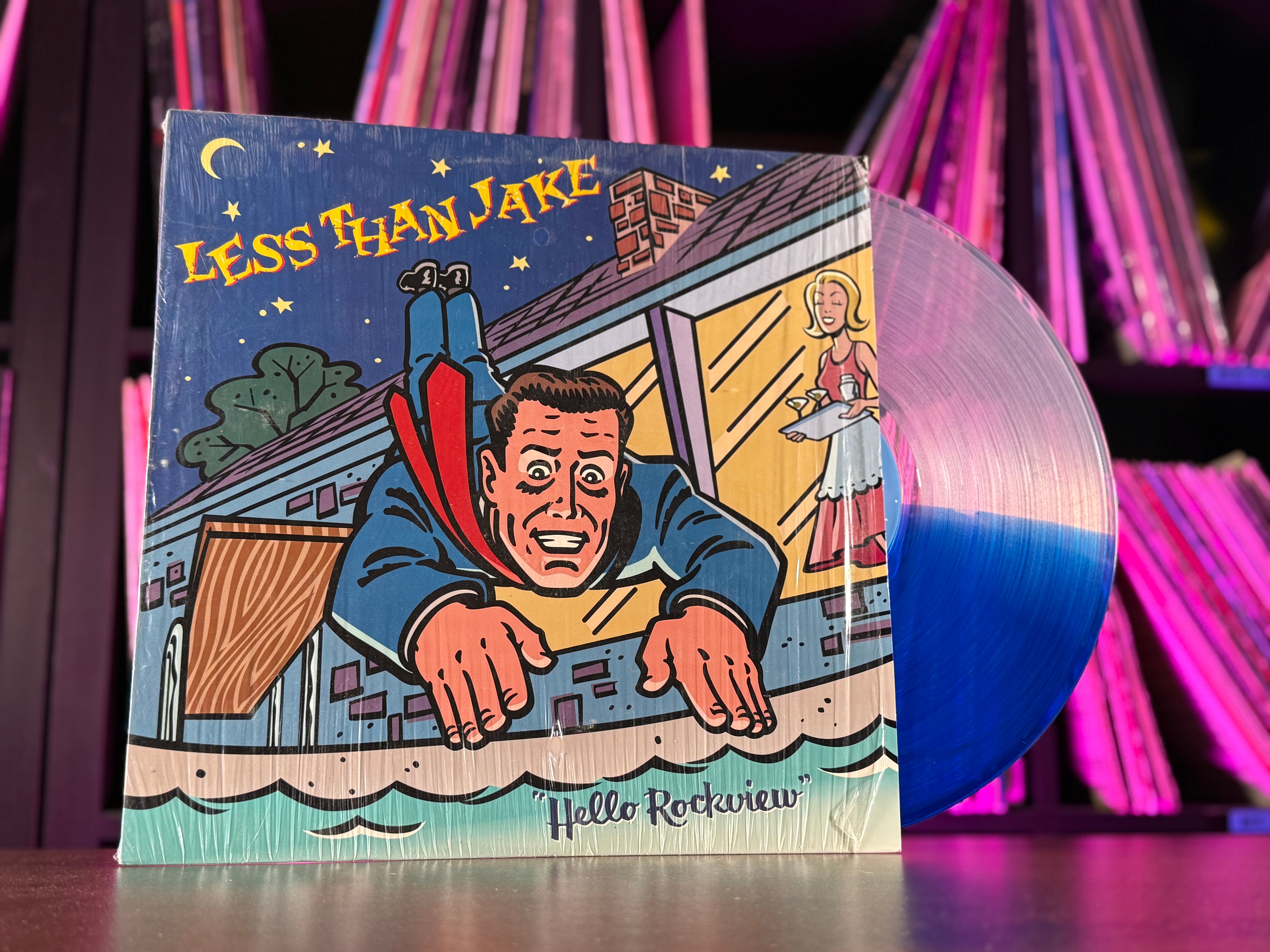 Less Than Jake - Hello Rockview (1998 Blue&frasl;Clear Split Vinyl