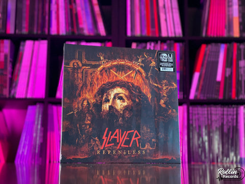 Slayer - Repentless (Red W/ Orange & Black Splatter)