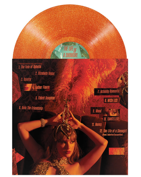 Taylor Swift - The Life of A Showgirl (Sweat & Vanilla Perfume Portofino Orange Glitter Vinyl)