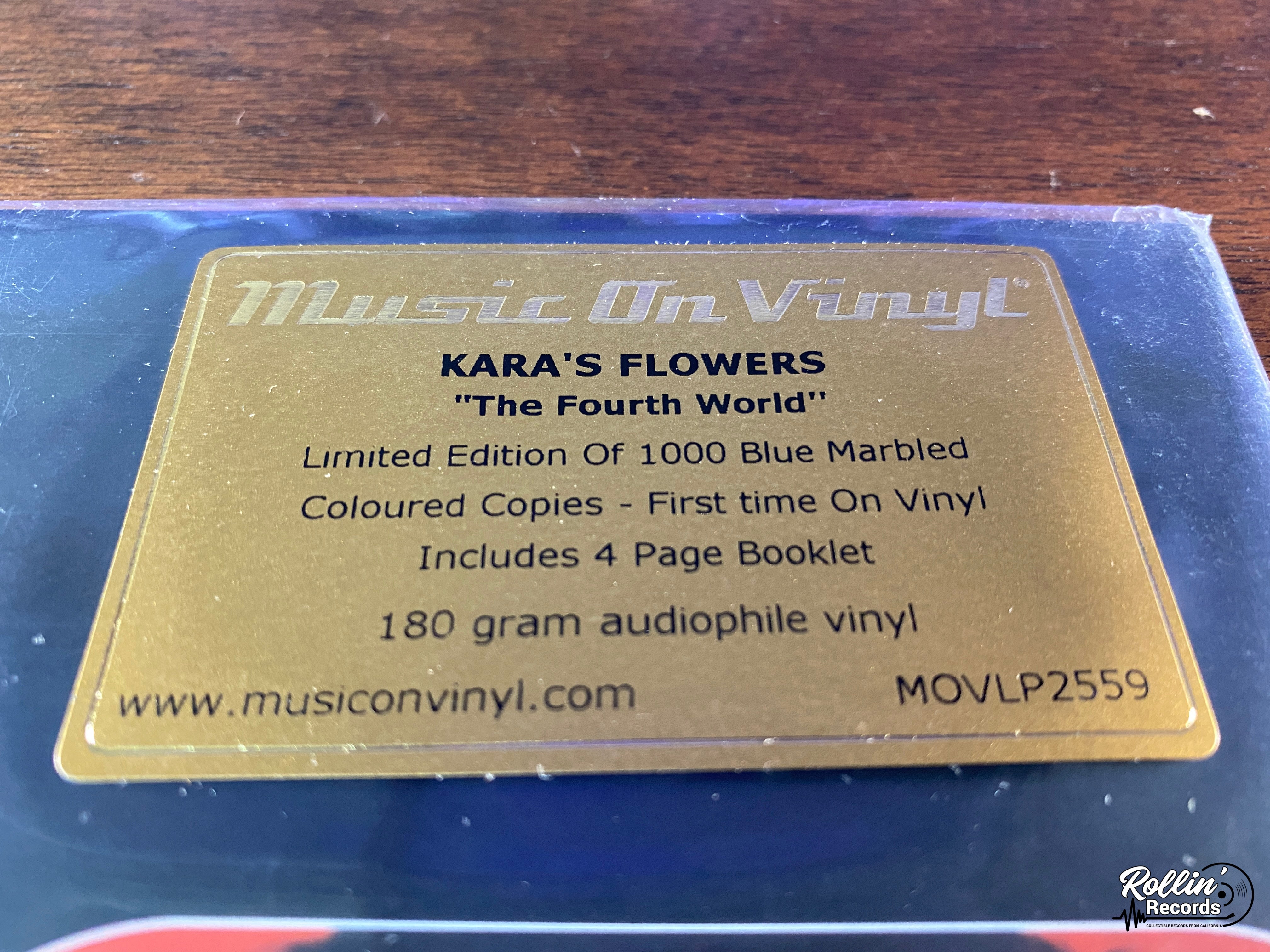 Karas Flowers - Fourth World (Blue Marbled Music On Vinyl Press) – Rollin'  Records