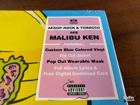 Aesop Rock & Tobacco - Malibu Ken (Blue Vinyl)