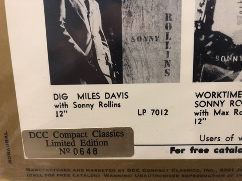 Sonny Rollins- Tenor Madness DCC Audiophile