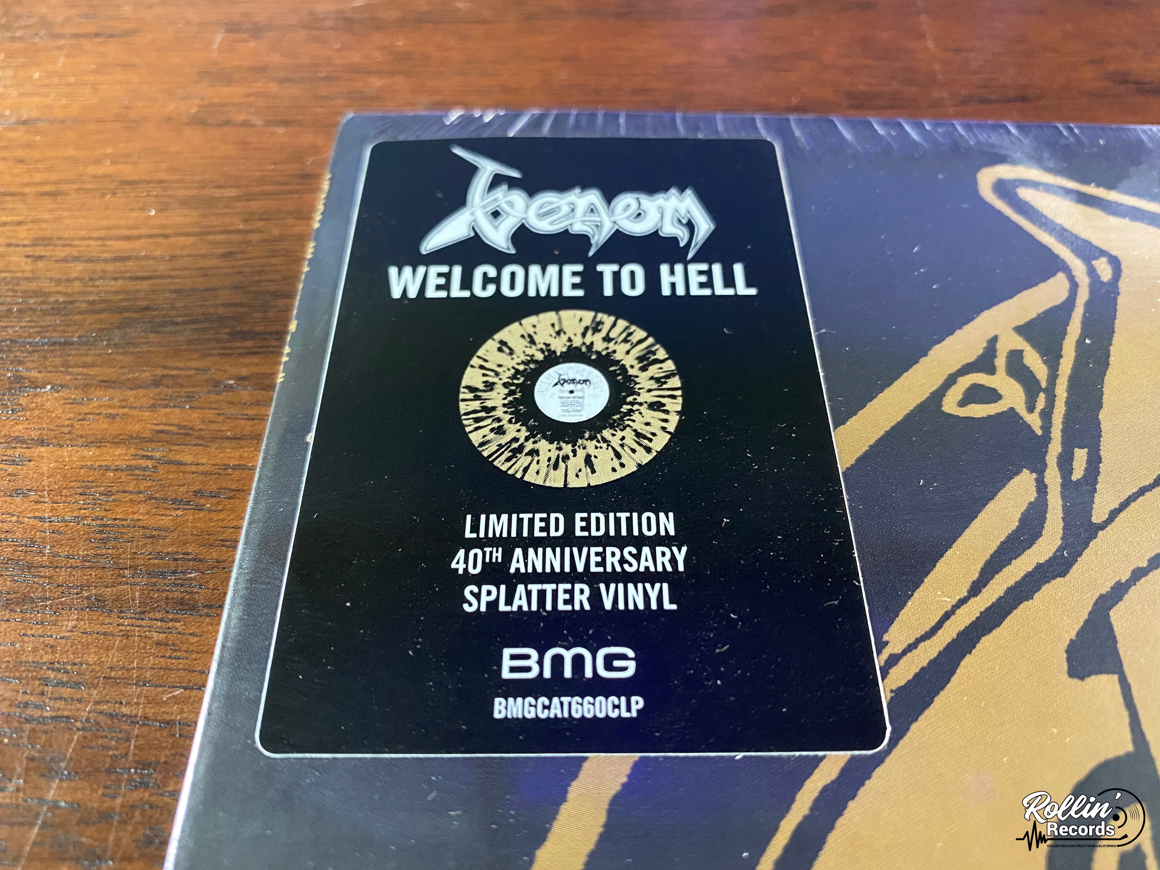 Venom - Welcome To Hell (Indie Exclusive Gold Splatter Vinyl