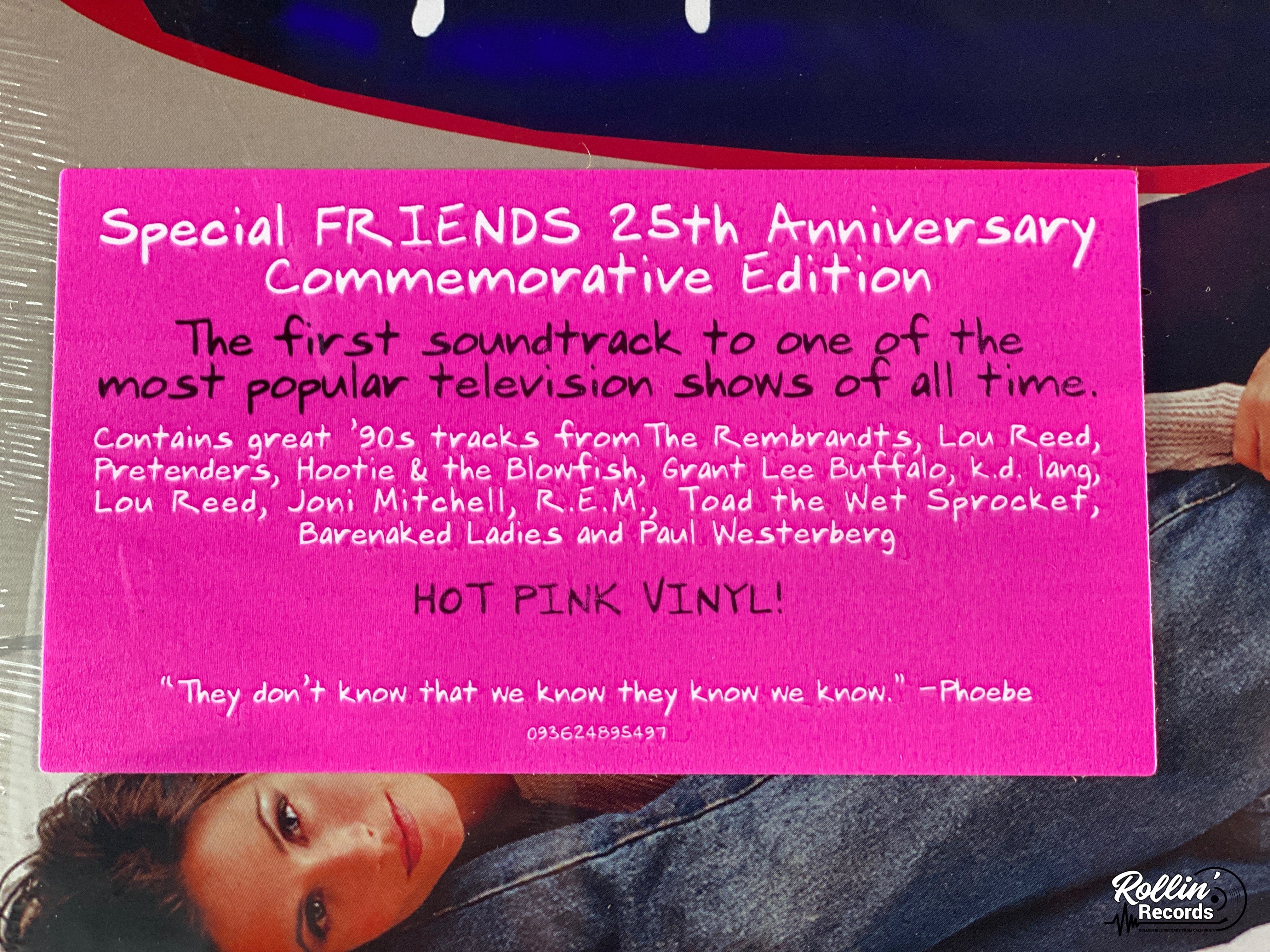 FRIENDS 25th Anniversary Commemorative Edition LP **Hot Pink Vinyl** good